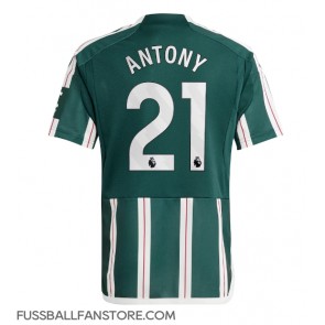 Manchester United Antony #21 Replik Auswärtstrikot 2023-24 Kurzarm
